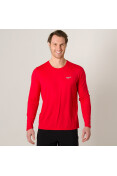 CAMISETA SPEEDO UV PROTECTION MANGA LONGA MASCULINA - Vermelho