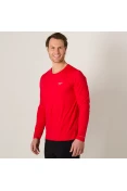 CAMISETA SPEEDO UV PROTECTION MANGA LONGA MASCULINA - Vermelho