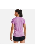 CAMISETA TREINO UNDER ARMOUR TECH V NECK TWIST FEMININA - Lilas