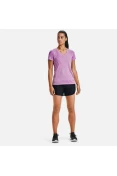 CAMISETA TREINO UNDER ARMOUR TECH V NECK TWIST FEMININA - Lilas