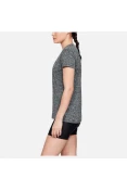 CAMISETA TREINO UNDER ARMOUR TECH V NECK TWIST FEMININA - Preto