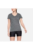 CAMISETA TREINO UNDER ARMOUR TECH V NECK TWIST FEMININA - Preto