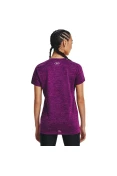CAMISETA TREINO UNDER ARMOUR TECH V NECK TWIST FEMININA - Roxo