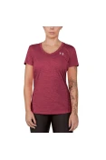 CAMISETA TREINO UNDER ARMOUR TECH V NECK TWIST FEMININA - Vermelho