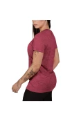 CAMISETA TREINO UNDER ARMOUR TECH V NECK TWIST FEMININA - Vermelho