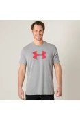 CAMISETA UNDER ARMOUR BIG LOGO MASCULINA - Cinza CAMISETA UNDER ARMOUR BIG LOGO MASCULINA - Cinza