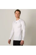 CAMISETA UNDER ARMOUR COMPRESSÃO HG MASCULINA - Branco CAMISETA UNDER ARMOUR COMPRESSÃO HG MASCULINA - Branco