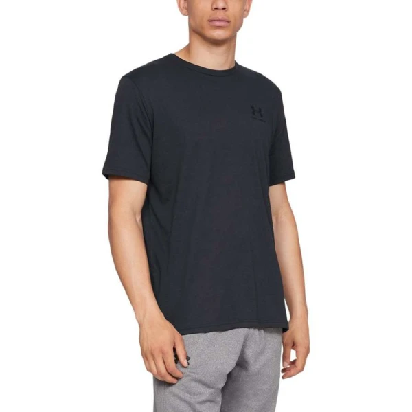 CAMISETA UNDER ARMOUR SPORTSTY LEFT MASCULINA - Preto CAMISETA UNDER ARMOUR SPORTSTY LEFT MASCULINA - Preto