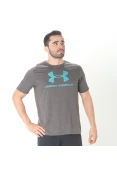 CAMISETA UNDER ARMOUR SS LOGO MASCULINA - Chumbo CAMISETA UNDER ARMOUR SS LOGO MASCULINA - Chumbo