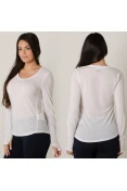 CAMISETA UNDER ARMOUR STREAKER MANGA LONGA FEMININA - Branco
