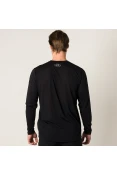 CAMISETA UNDER ARMOUR STREAKER MANGA LONGA MASCULINA - Preto