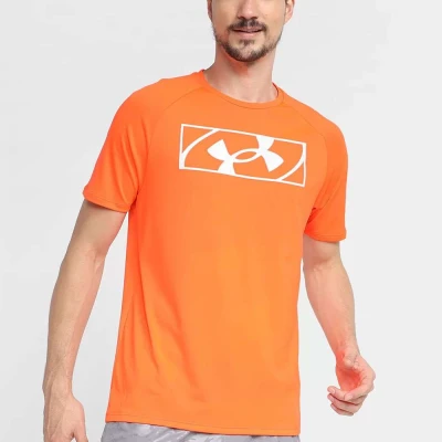 CAMISETA UNDER ARMOUR TECH 2.0 TILT MASCULINA - Laranja CAMISETA UNDER ARMOUR TECH 2.0 TILT MASCULINA - Laranja