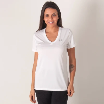 CAMISETA UNDER ARMOUR TECH FEMININA - Branco