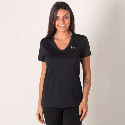 CAMISETA UNDER ARMOUR TECH FEMININA - Preto