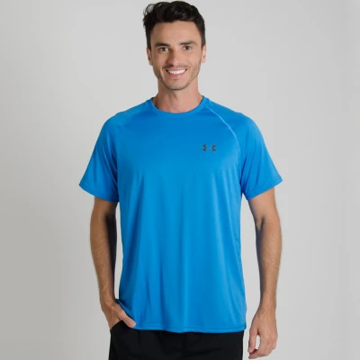CAMISETA UNDER ARMOUR TECH SS TEE BRAZIL MASCULINA - Azul CAMISETA UNDER ARMOUR TECH SS TEE BRAZIL MASCULINA - Azul