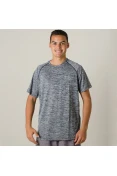 CAMISETA UNDER ARMOUR TECH SS TEE BRAZIL MASCULINA - Cinza/marinho