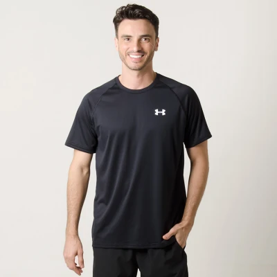 CAMISETA UNDER ARMOUR TECH SS TEE BRAZIL MASCULINA - Preto CAMISETA UNDER ARMOUR TECH SS TEE BRAZIL MASCULINA - Preto