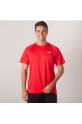 CAMISETA UNDER ARMOUR TECH SS TEE BRAZIL MASCULINA - Vermelho/branco