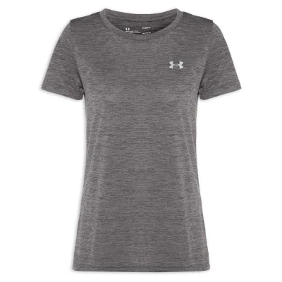 CAMISETA UNDER ARMOUR TECH SSC SOLID FEMININA - Grafite CAMISETA UNDER ARMOUR TECH SSC SOLID FEMININA - Grafite