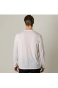 CAMISETA UNDER ARMOUR THREADBORNE MANGA LONGA MASCULINA - Branco