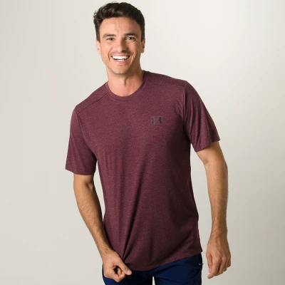 CAMISETA UNDER ARMOUR THREADBORNE MASCULINA - Bordo CAMISETA UNDER ARMOUR THREADBORNE MASCULINA - Bordo