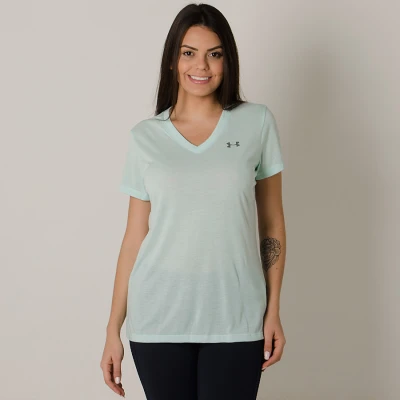 CAMISETA UNDER ARMOUR THREADBORNE TRAIN SSV TWIST FEMININA - Verde CAMISETA UNDER ARMOUR THREADBORNE TRAIN SSV TWIST FEMININA - Verde