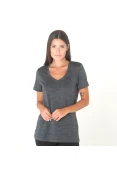 CAMISETA UNDER ARMOUR V NECK TWIST FEMININA - Grafite CAMISETA UNDER ARMOUR V NECK TWIST FEMININA - Grafite