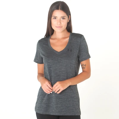 CAMISETA UNDER ARMOUR V NECK TWIST FEMININA - Grafite CAMISETA UNDER ARMOUR V NECK TWIST FEMININA - Grafite