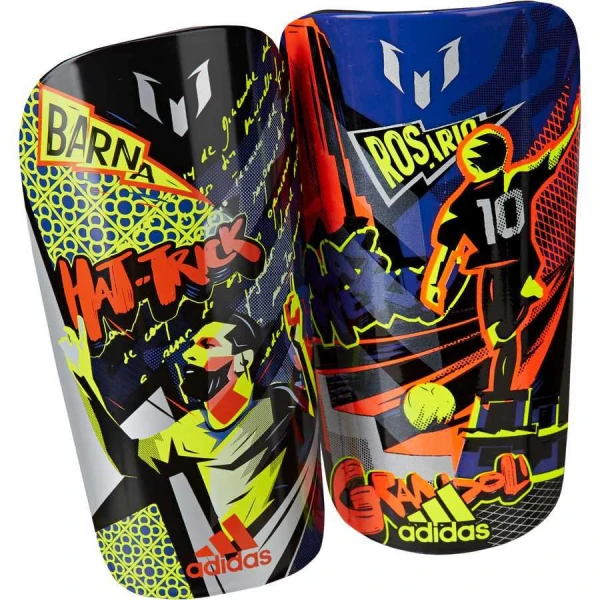 CANELEIRA MESSI CLUB ADIDAS INFANTIL - Marinho/amarelo