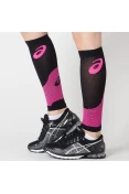 CANELITO ASICS COMPRESSÃO LEG SLEEVES - Preto/pink