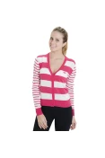CARDIGAN ADIDAS TRF FEMININO - Pink/branco