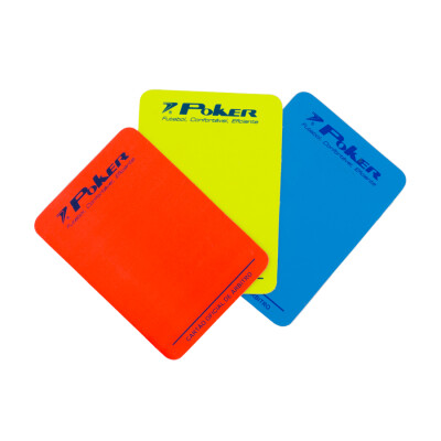 CARTÃO PARA ÁRBITRO FUTSAL POKER - Colorido