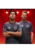 Camiseta ADIDAS Oficial Audi Revolut F1 Team - Piloto - Cinza