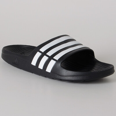 CHINELO ADIDAS DURAMO SLIDE MASCULINO - Preto/branco