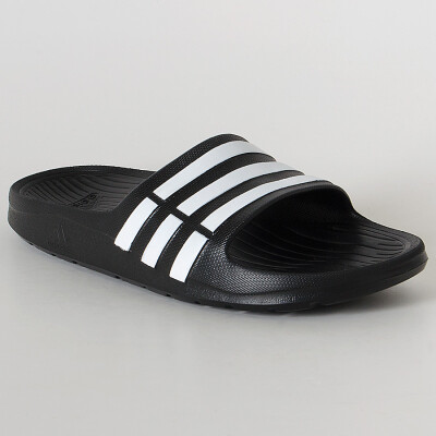 CHINELO ADIDAS DURAMO SLIDE SYNTH INFANTIL - Preto/branco