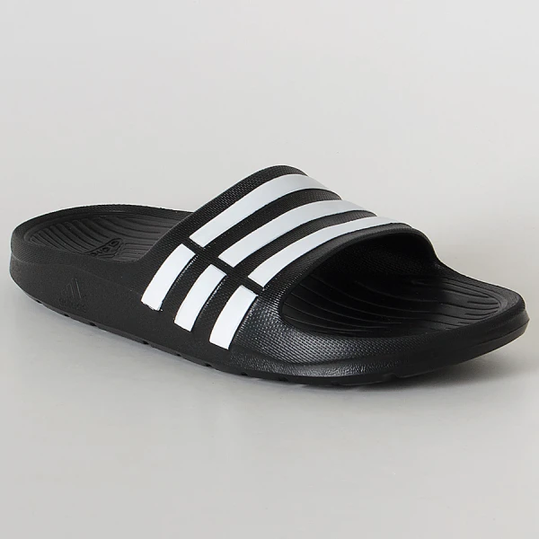 CHINELO ADIDAS DURAMO SLIDE SYNTH INFANTIL - Preto/branco