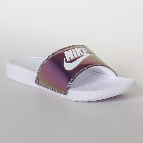 CHINELO NIKE BENASSI JDI PRINT FEMININO - Branco