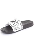 CHINELO NIKE BENASSI JDI PRINT MASCULINO - Branco/preto