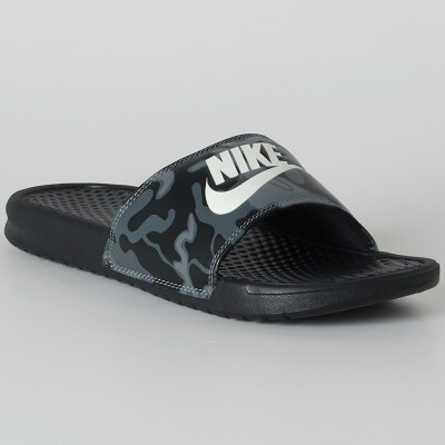 CHINELO NIKE BENASSI JDI PRINT MASCULINO - Preto/grafite