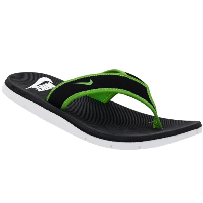 CHINELO NIKE CELSO SOLARSOFT THONG MASCULINO - Preto/verde CHINELO NIKE CELSO SOLARSOFT THONG MASCULINO - Preto/verde