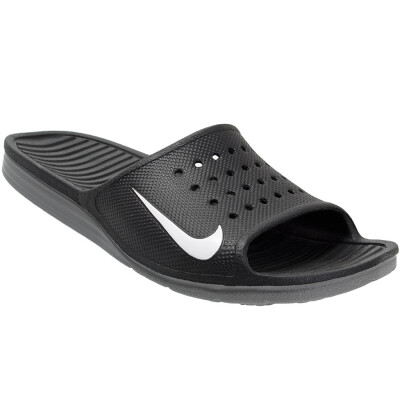CHINELO NIKE SOLARSOFT SLIDE MASCULINO - Preto/grafite