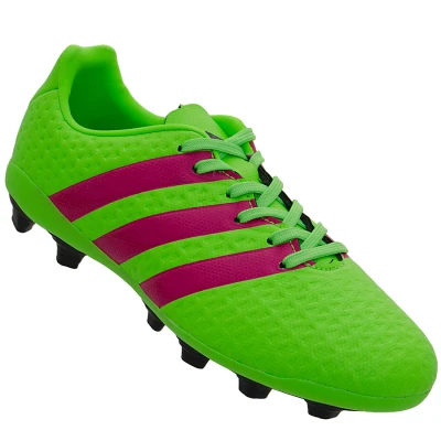 CHUTEIRA ADIDAS ACE 16 4 FXG INFANTIL - Verde/pink