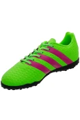 CHUTEIRA ADIDAS ACE 16 4 TF INFANTIL - Verde/pink CHUTEIRA ADIDAS ACE 16 4 TF INFANTIL - Verde/pink