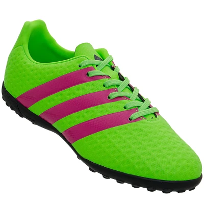 CHUTEIRA ADIDAS ACE 16 4 TF INFANTIL - Verde/pink