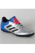CHUTEIRA ADIDAS COPA TANGO 18.4 TF - Prata/azul CHUTEIRA ADIDAS COPA TANGO 18.4 TF - Prata/azul