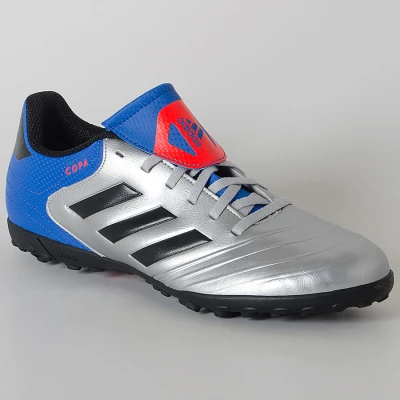 CHUTEIRA ADIDAS COPA TANGO 18.4 TF - Prata/azul