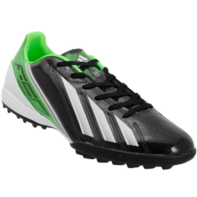 CHUTEIRA ADIDAS F10 TRX TF - Preto/verde CHUTEIRA ADIDAS F10 TRX TF - Preto/verde
