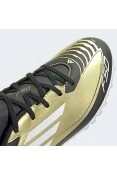 CHUTEIRA ADIDAS F50 CLUB TF MESSI SOCIETY - Dourado/preto