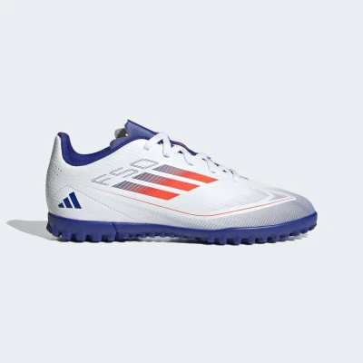 CHUTEIRA ADIDAS F50 CLUB TF SOCIETY INFANTIL - Branco/azul