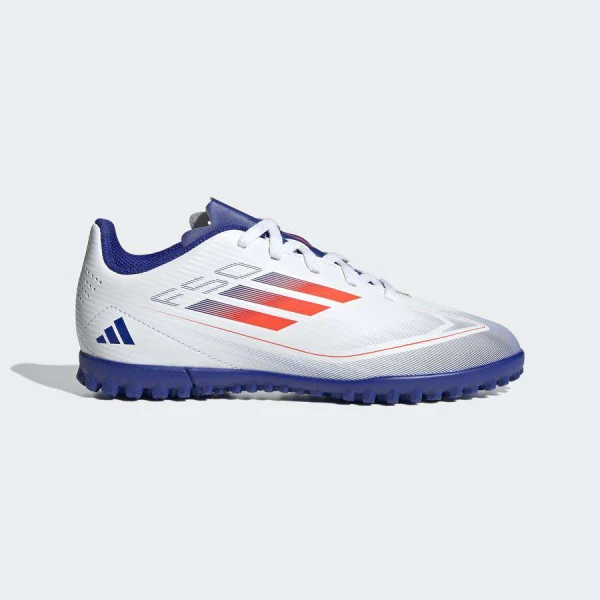 CHUTEIRA ADIDAS F50 CLUB TF SOCIETY INFANTIL - Branco/azul